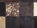 Dywan patchwork skórzany 140 x 200 cm brązowy BANDIRMA Lumarko!