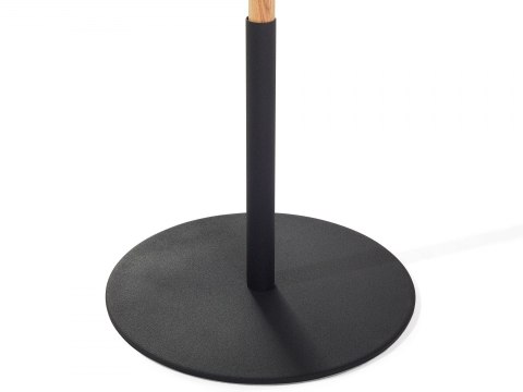  Lampa podłogowa regulowana drewniana czarna OWENS