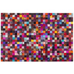  Dywan patchwork skórzany 160 x 230 cm wielokolorowy ENNE Lumarko!