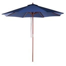  Parasol ogrodowy ⌀ 270 cm niebieski TOSCANA Lumarko!