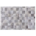  Dywan patchwork skórzany 140 x 200 cm szary ALACAM Lumarko!