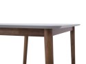  Stół do jadalni 118 x 77 cm ciemne drewno z szarym MODESTO Lumarko!