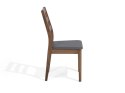  Zestaw do jadalni stół i 4 krzesła ciemne drewno z szarym MODESTO Lumarko!