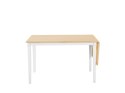  Stół do jadalni rozkładany drewniany 120/160 x 75 cm biały LOUISIANA Lumarko!