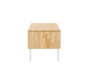  Stół do jadalni rozkładany drewniany 120/160 x 75 cm biały LOUISIANA Lumarko!