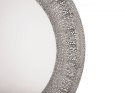  Metalowe okrągłe lustro ścienne ø 80 cm srebrne CHANNAY Lumarko!
