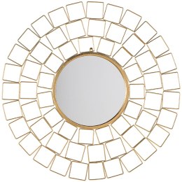  Metalowe okrągłe lustro ścienne ø 90 cm złote LABRIT Lumarko!
