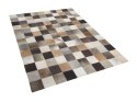  Dywan patchwork skórzany 200 x 300 cm wielokolorowy SOKE Lumarko!