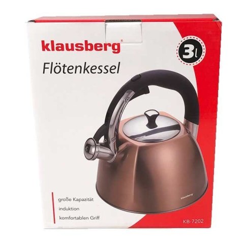  Czajnik Z Gwizdkiem Klausberg 3l Kb-7202 Lumarko!