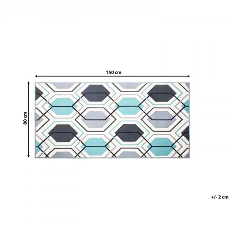  Dywan 80 x 150 cm wielokolorowy GIRESUN