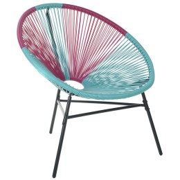 Lumarko Krzesło Z Technorattanu Różowo-niebieskie Acapulco!