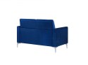  Sofa 2-osobowa welurowa niebieska FENES Lumarko!