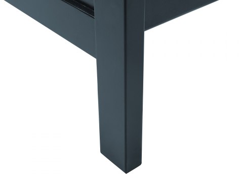  Łóżko Drewniane 140 X 200 Cm Niebieskie Olivet