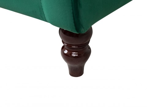  Sofa 3-osobowa Welurowa Zielona Fenstad