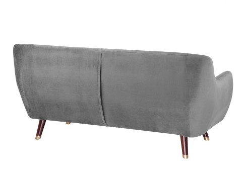  Sofa 3-osobowa welurowa szara BODO