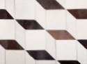  Dywan patchwork skórzany 140 x 200 cm biały ALPKOY Lumarko!