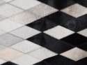  Dywan patchwork skórzany 160 x 230 cm czarno-biały MALDAN Lumarko!