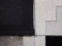  Dywan patchwork skórzany 160 x 230 cm czarno-szary EFIRLI Lumarko!