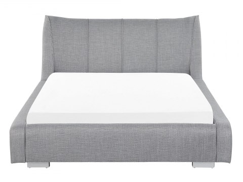  Łóżko tapicerowane 140 x 200 cm szare NANTES