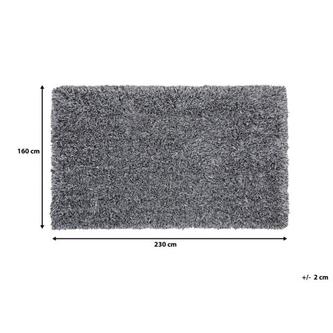  Dywan shaggy 160 x 230 cm czarno-biały CIDE