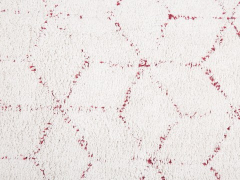  Dywan Shaggy 80 X 150 Cm Biały Sakarya