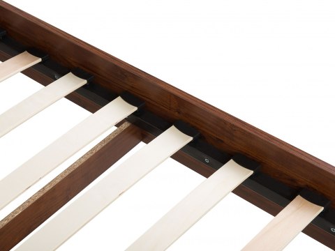  Łóżko 160 X 200 Cm Ciemne Drewno Mialet