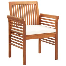  Krzesło ogrodowe z poduszką, lite drewno akacjowe Lumarko!