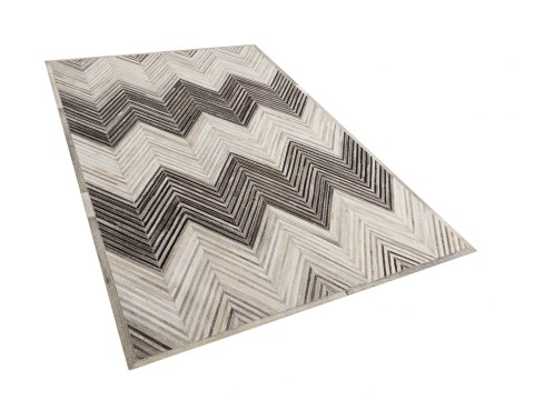  Dywan skórzany 140 x 200 cm szary AYTEPE