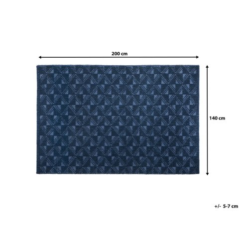  Dywan wełniany 140 x 200 cm niebieski SAVRAN