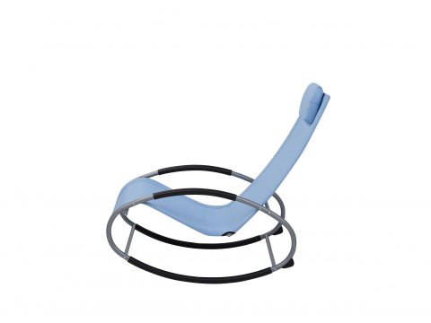  Krzesło ogrodowe bujane niebieskie CAMPO