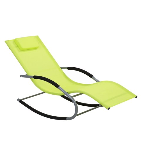  Leżak Ogrodowy Bujany Limonkowy Carano