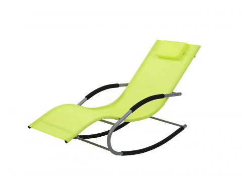  Leżak Ogrodowy Bujany Limonkowy Carano