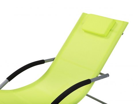  Leżak Ogrodowy Bujany Limonkowy Carano