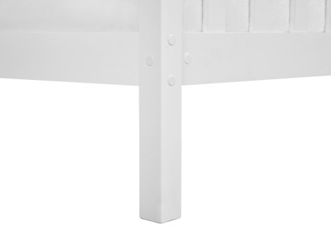  Łóżko Drewniane 180 X 200 Cm Białe Giverny