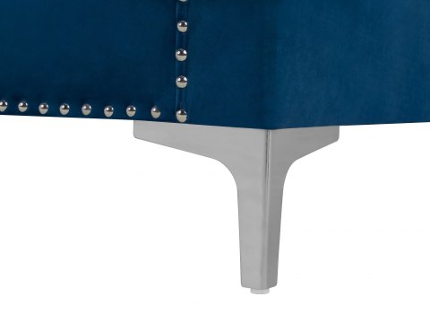  Sofa 3-osobowa welurowa ciemnoniebieska AVALDSENES