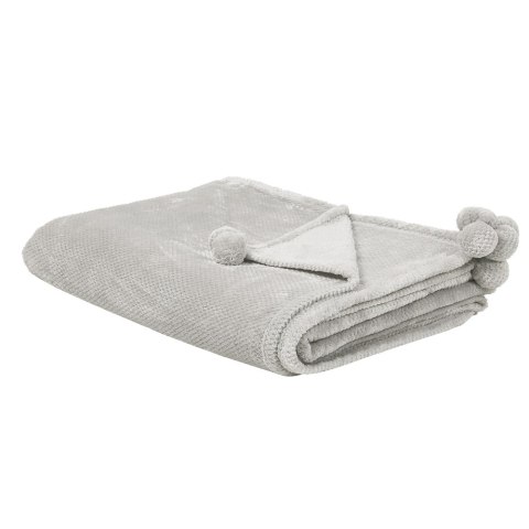  Koc 150 x 200 cm jasnoszary SAITLER