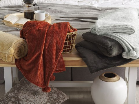  Koc 150 x 200 cm jasnoszary SAITLER