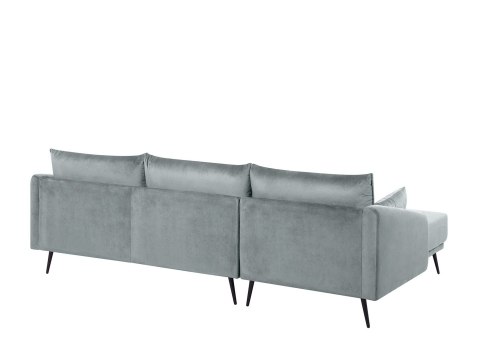  Narożnik Led Welurowy Szary Varde