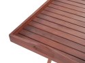  Zestaw mebli balkonowych drewno akacjowe z poduszkami niebieskimi TOSCANA Lumarko!
