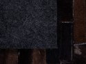  Dywan patchwork skórzany 140 x 200 cm brązowy AKSEKI Lumarko!