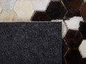  Dywan patchwork skórzany 160 x 230 cm brązowo-beżowy EYIM Lumarko!