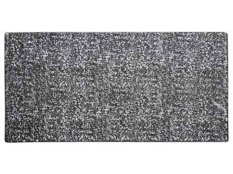  Dywan Z Wiskozy 80 X 150 Cm Szaro-srebrny Esel