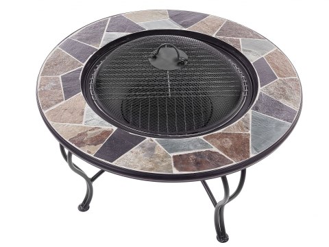  Palenisko ogrodowe z grillem stalowe wielokolorowe EREBUS