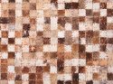  Dywan patchwork skórzany brązowy 140 x 200 cm TORUL Lumarko!
