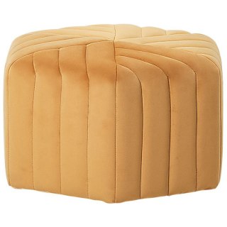  Puf welurowy 29 x 53 x 48 cm żółty MURIETTA