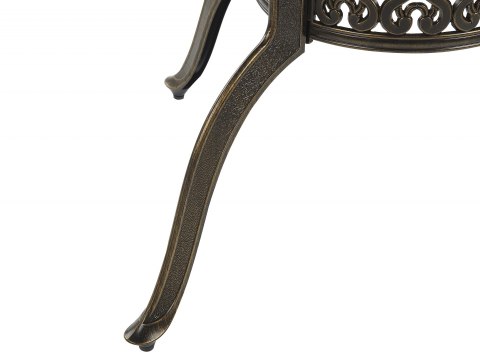  Stół ogrodowy okrągły ⌀ 100 cm brązowy SAPRI