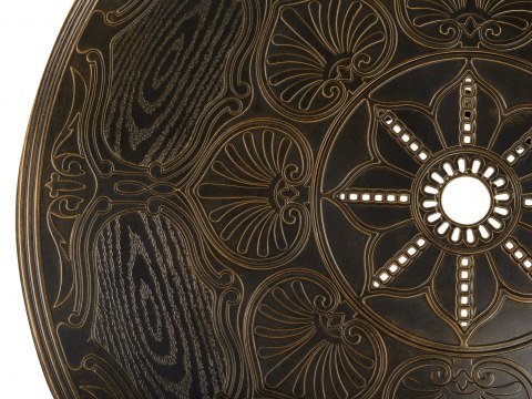  Stół ogrodowy okrągły ⌀ 100 cm brązowy SAPRI