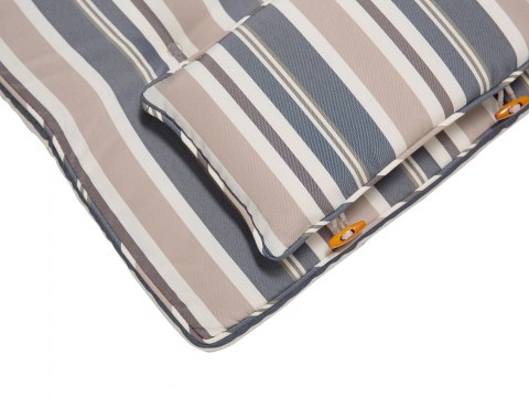  Zestaw 8 poduszek na krzesła ogrodowe niebiesko-beżowe MAUI