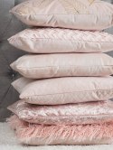  2 welurowe poduszki dekoracyjne 45 x 45 cm różowe HOSTA Lumarko!