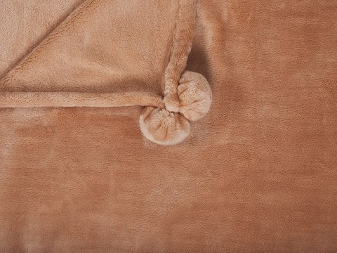  Koc 200 x 220 cm brązowy TERKE